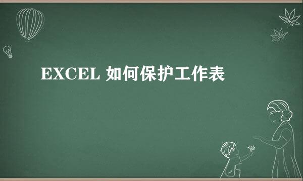 EXCEL 如何保护工作表