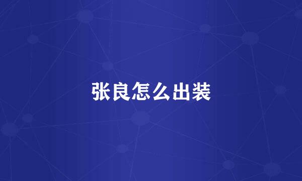 张良怎么出装