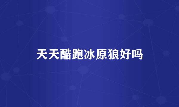 天天酷跑冰原狼好吗