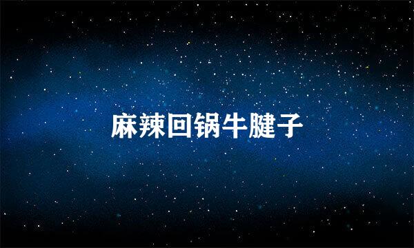 麻辣回锅牛腱子