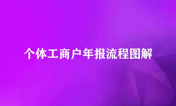 个体工商户年报流程图解