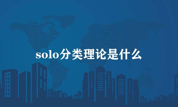 solo分类理论是什么