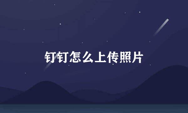 钉钉怎么上传照片