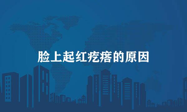 脸上起红疙瘩的原因