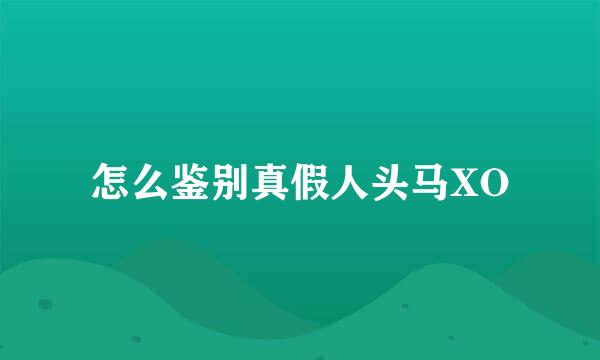 怎么鉴别真假人头马XO