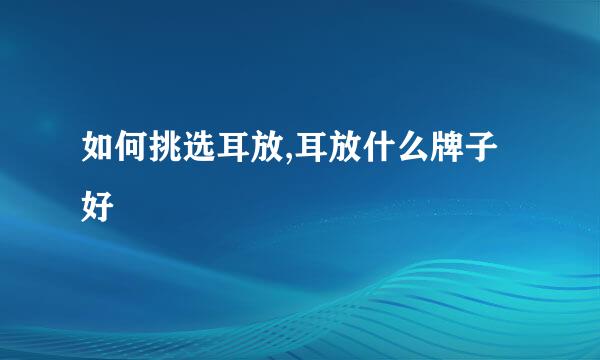 如何挑选耳放,耳放什么牌子好