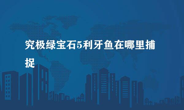 究极绿宝石5利牙鱼在哪里捕捉