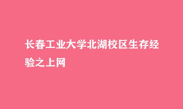 长春工业大学北湖校区生存经验之上网