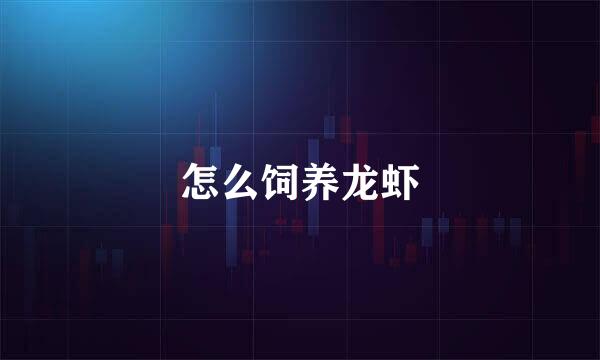 怎么饲养龙虾
