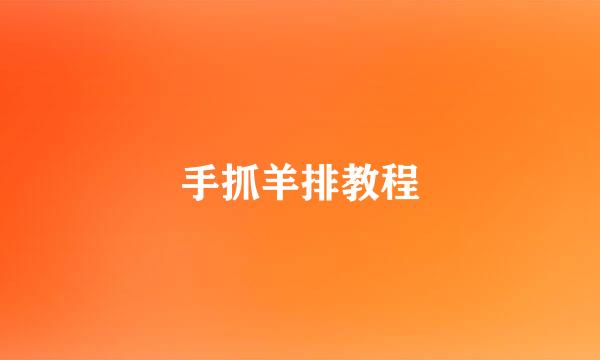 手抓羊排教程