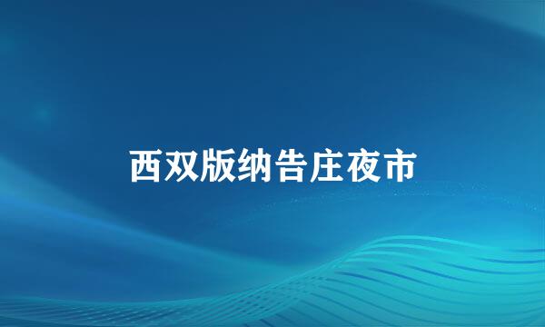 西双版纳告庄夜市