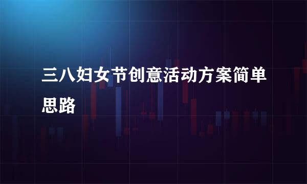 三八妇女节创意活动方案简单思路