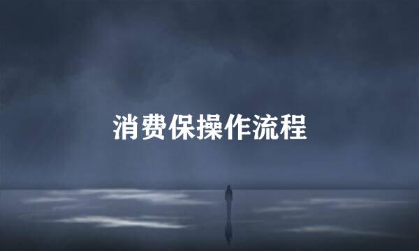 消费保操作流程