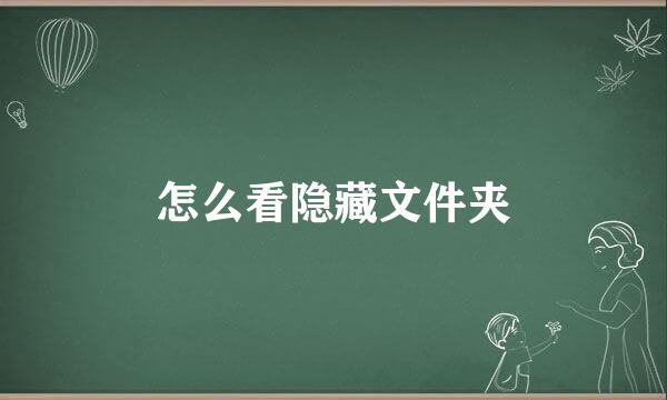 怎么看隐藏文件夹