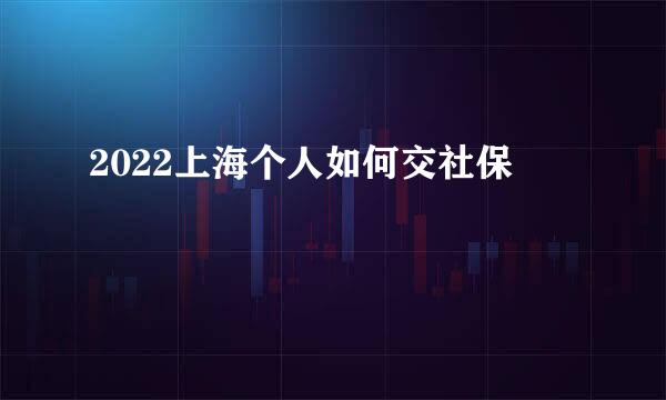 2022上海个人如何交社保