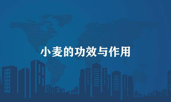 小麦的功效与作用