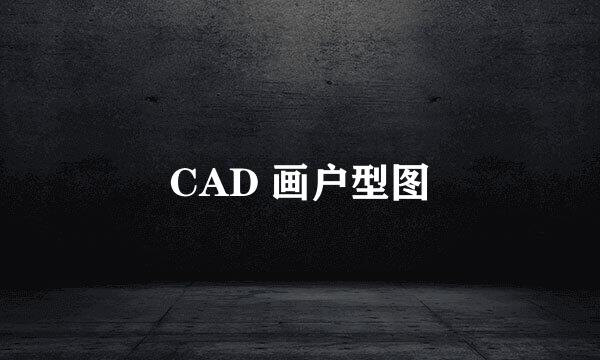 CAD 画户型图