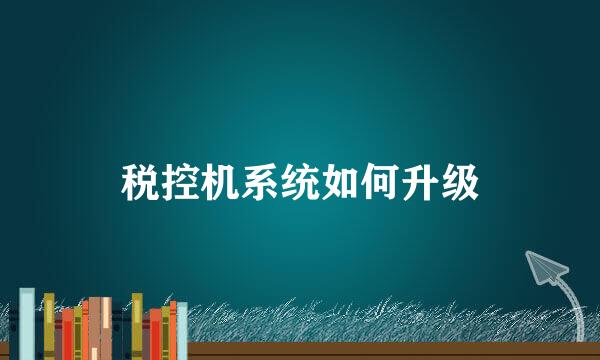 税控机系统如何升级